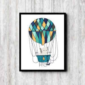 Elephant In Hot Air Balloon