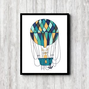 Mouse In Hot Air Balloon