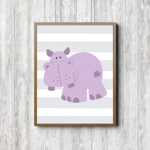 Purple Hippo - Girls Room