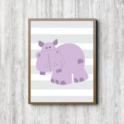 Purple Hippo - Girls Room