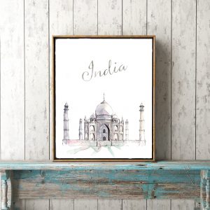 India Taj Mahal Printable