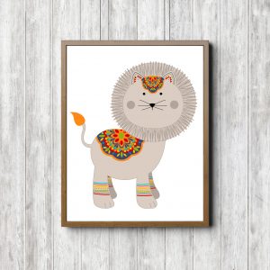 Gender Neutral Boho Lion