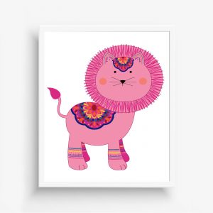 Boho Lion For Girl's Room