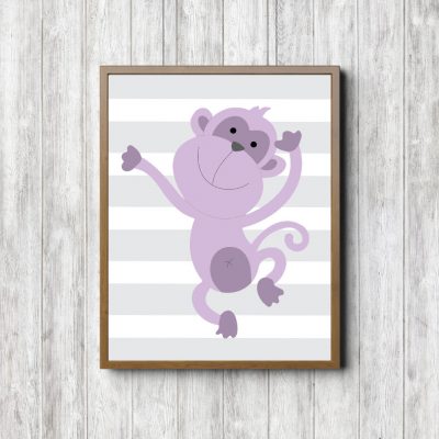 Nursery / Girls Room Monkey