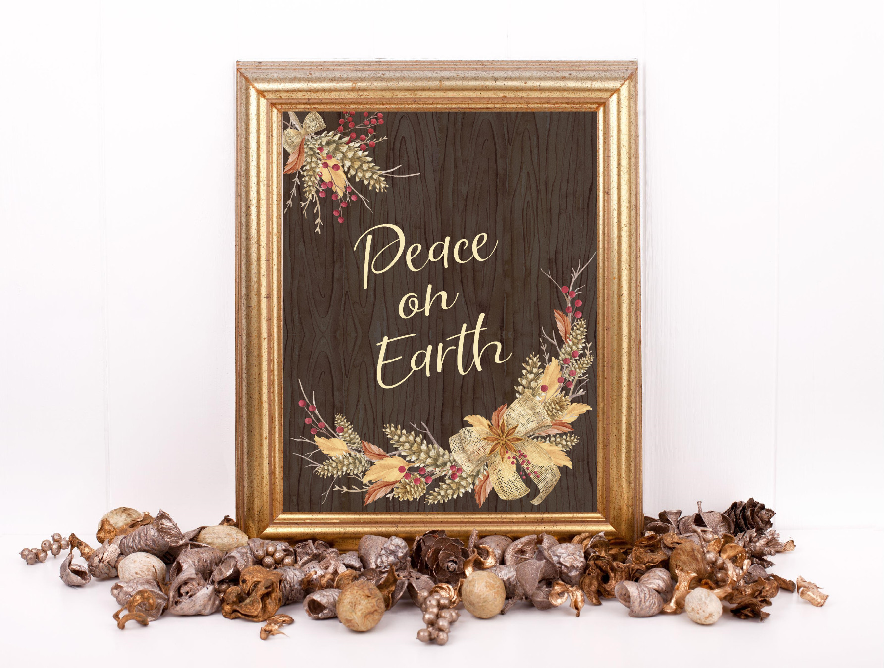 Rustic Peace On Earth Printable