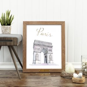 Paris Arc De Triomphe Printable