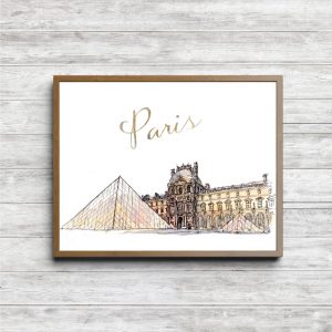 Paris Louvre Museum Printable