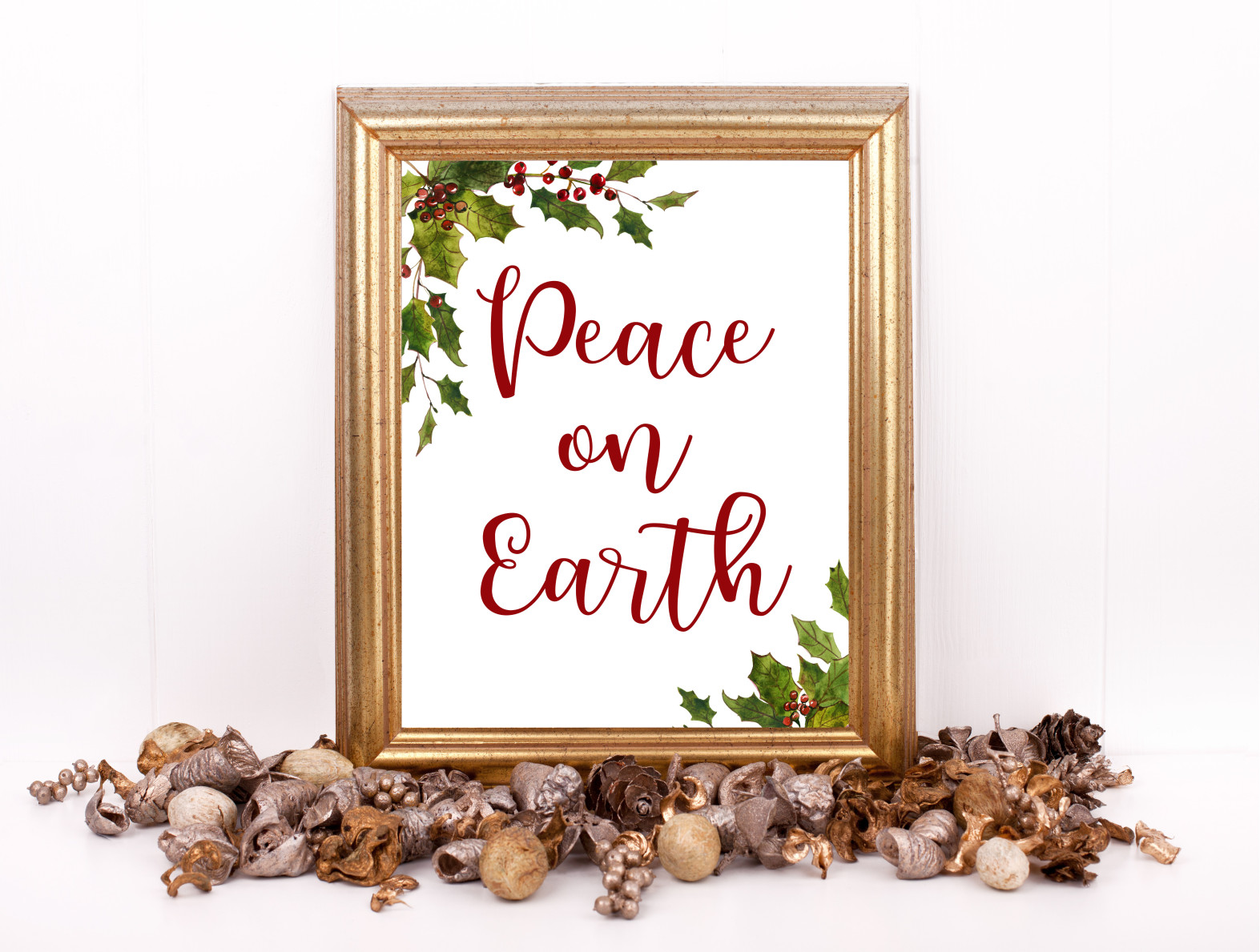 Mistletoe Peace On Earth Printable