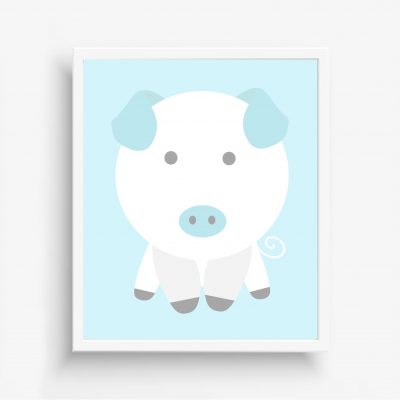 Boys Nursery Farm Pig