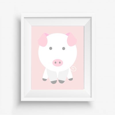 Girls Nursery Farm Pig