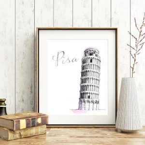 Leaning Tower Of Pisa Printable