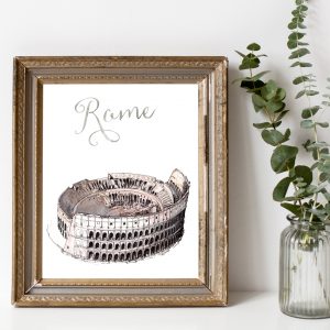 Colosseum in Rome Italy Printable