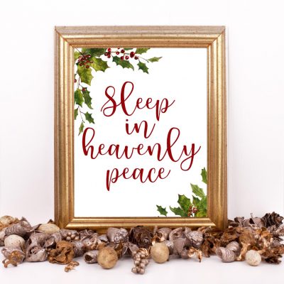 Sleep In Heavenly Peace - Mistletoe