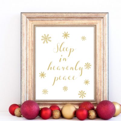 Sleep In Heavenly Peace - Gold