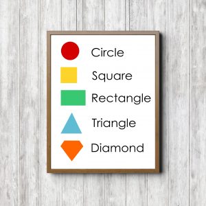 Educational Shapes Chart Printable