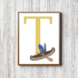 Initial T - Tribal Canoe