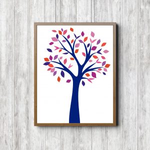 Blue & Pink Boho Tree