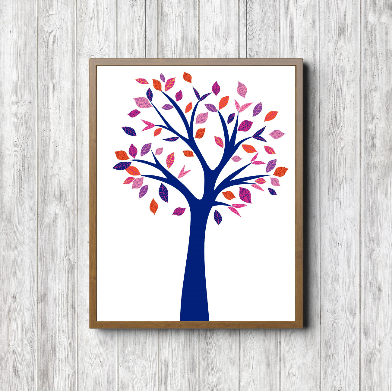 Blue & Pink Boho Tree Printable