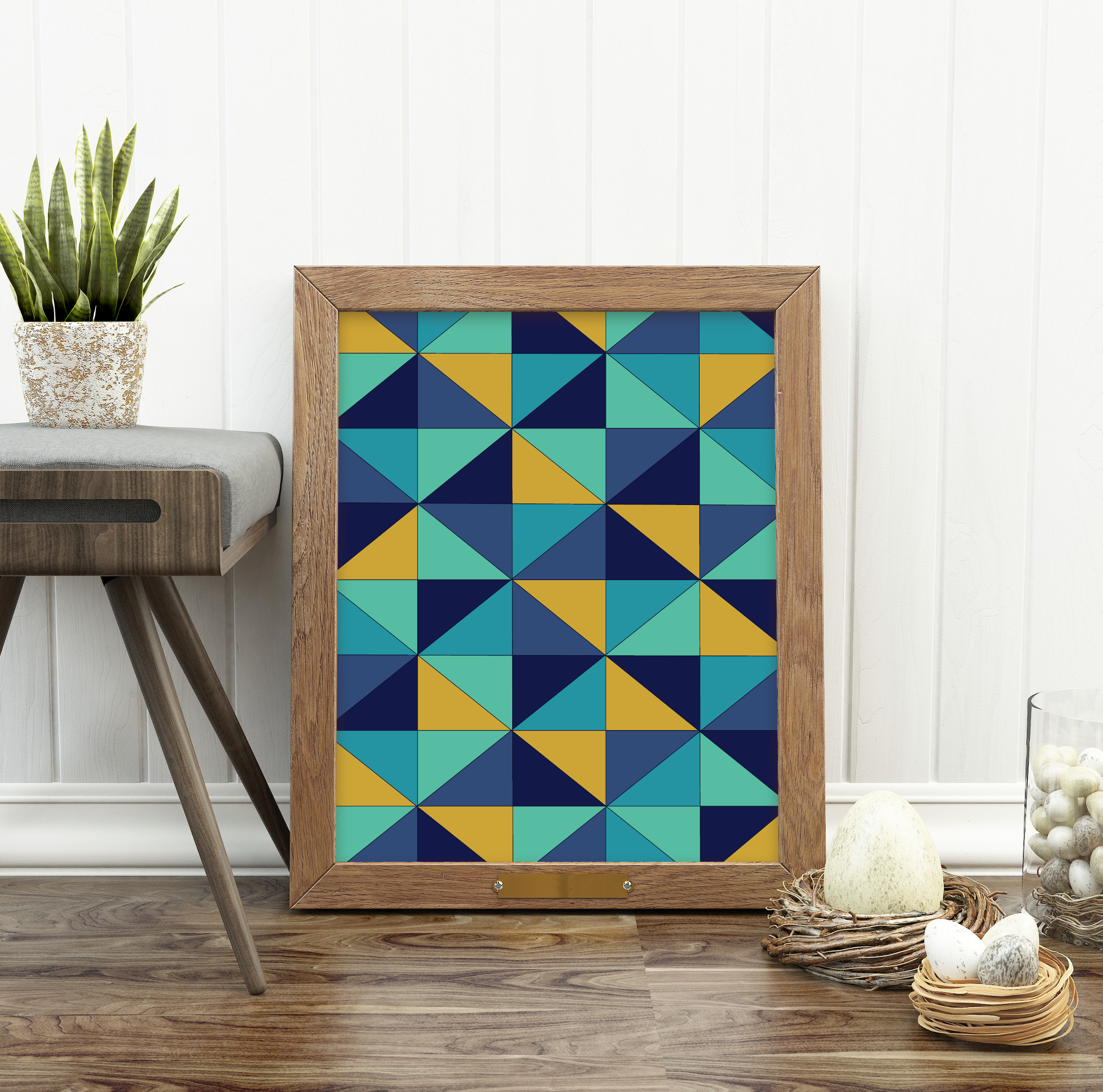 TrianglesBlueYellow
