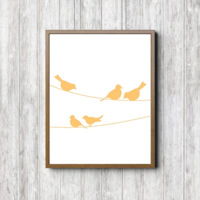 Yellow Birds On A Wire
