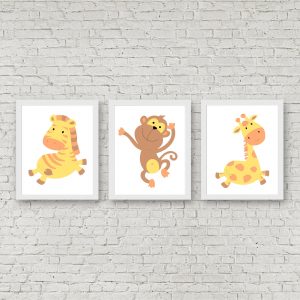 Yellow African Animal Set