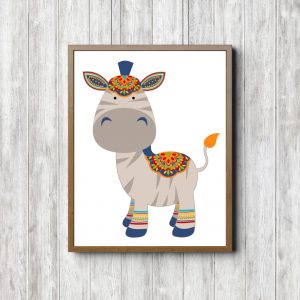 Gender Neutral Boho Zebra