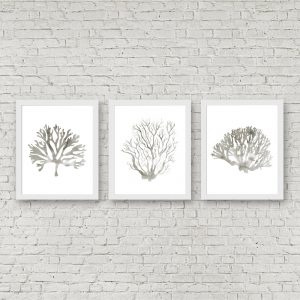 Gray Ocean Coral Printables