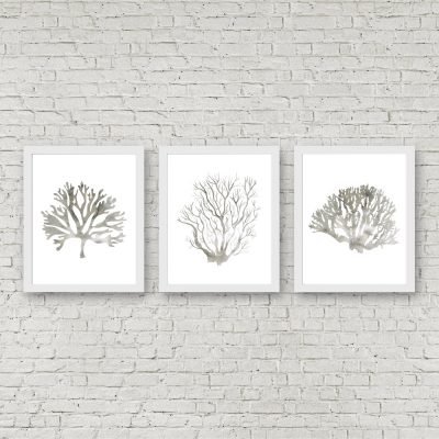 Gray Ocean Coral Printables