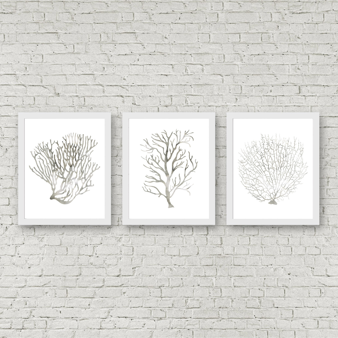 Gray Marine Seaweed Printables