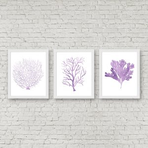 Purple Watercolor Seaweed Printables
