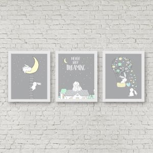Moon Bunnies Printable Set