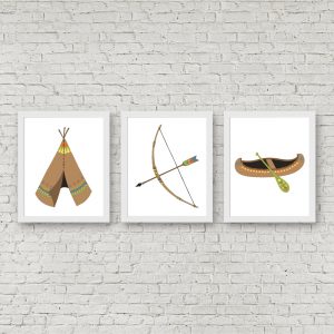 Brown Tribal Printable Posters Set