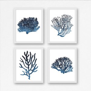 4 Dark Blue Seaweed Printables