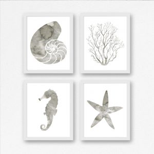 4 Gray Nautical Printables