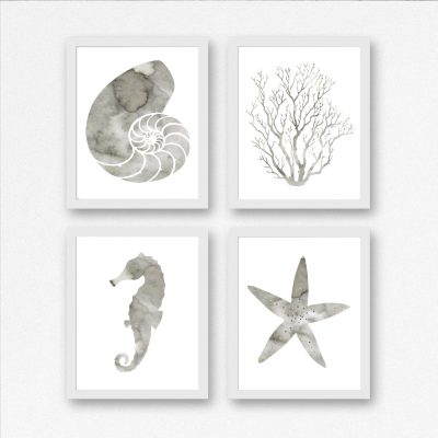 4 Gray Nautical Printables