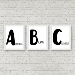 Adventurous Brave Courageous Printable Set