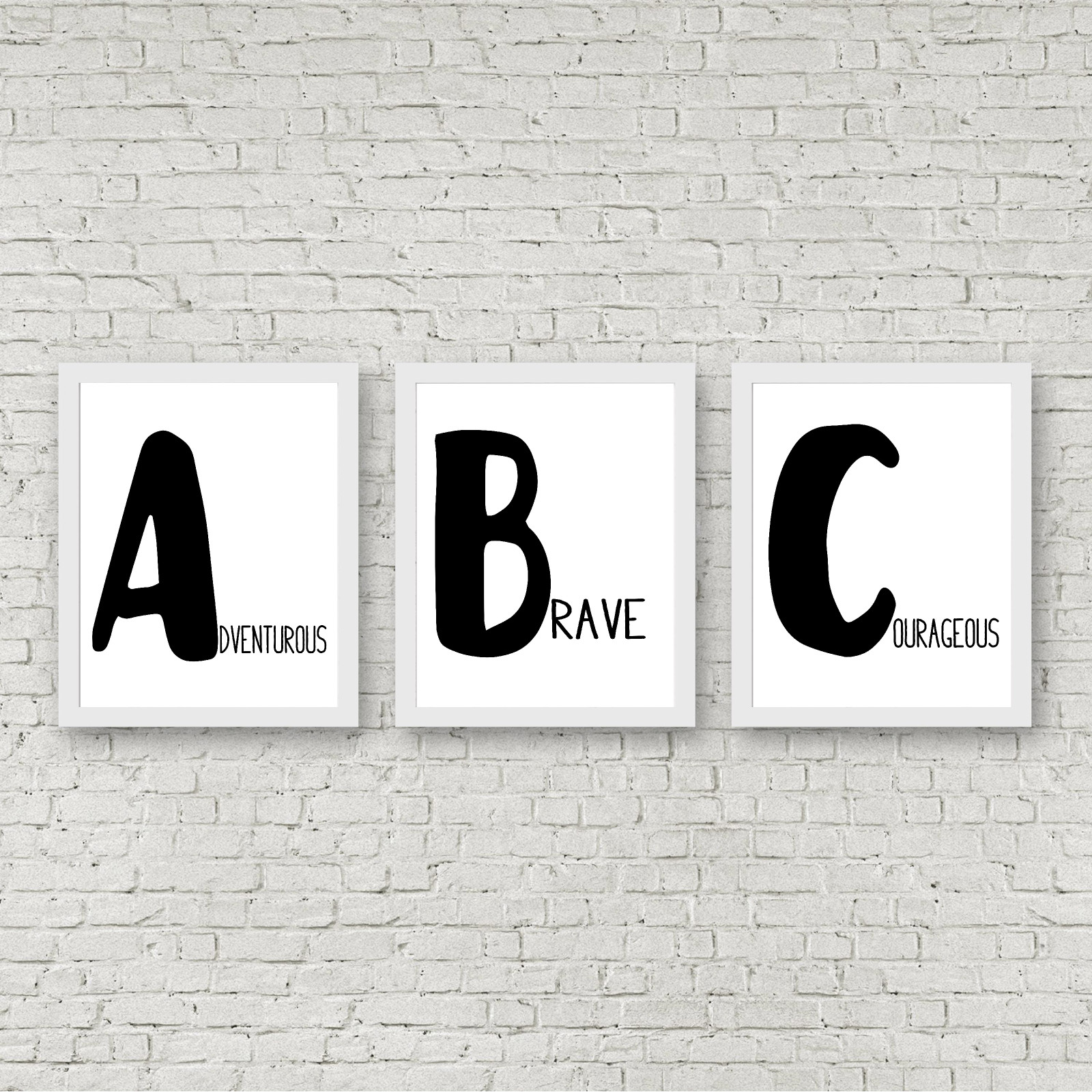 Adventurous Brave Courageous Printable Set