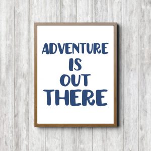 Boys Nursery Adventure Printable Poster
