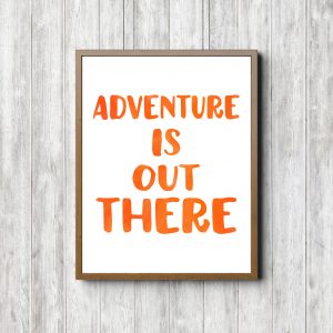 Orange Nursery Adventure Printable Poster