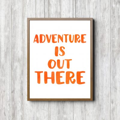 Orange Nursery Adventure Printable Poster
