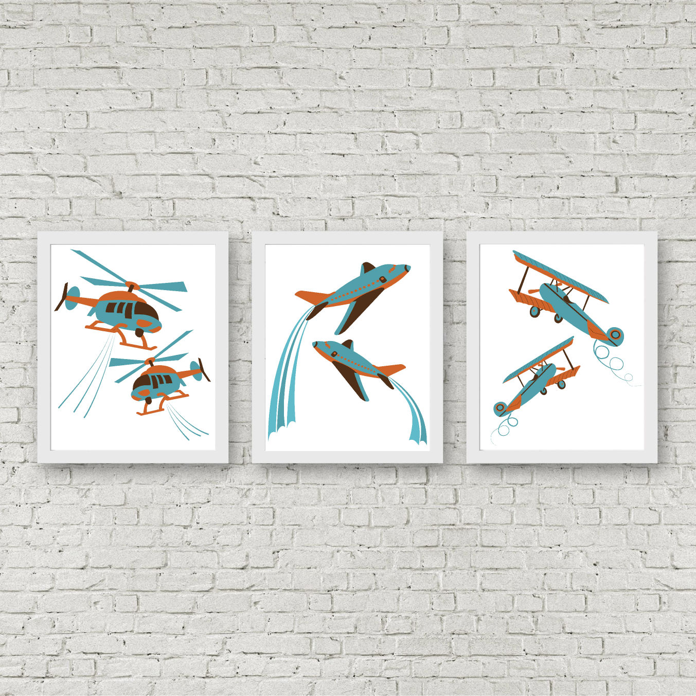 Airplanes & Helicopters Printable Set