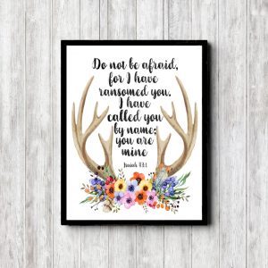 Isaiah 43:1 Antlers Scripture Printable