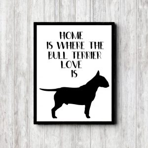 Bull Terrier Love Printable