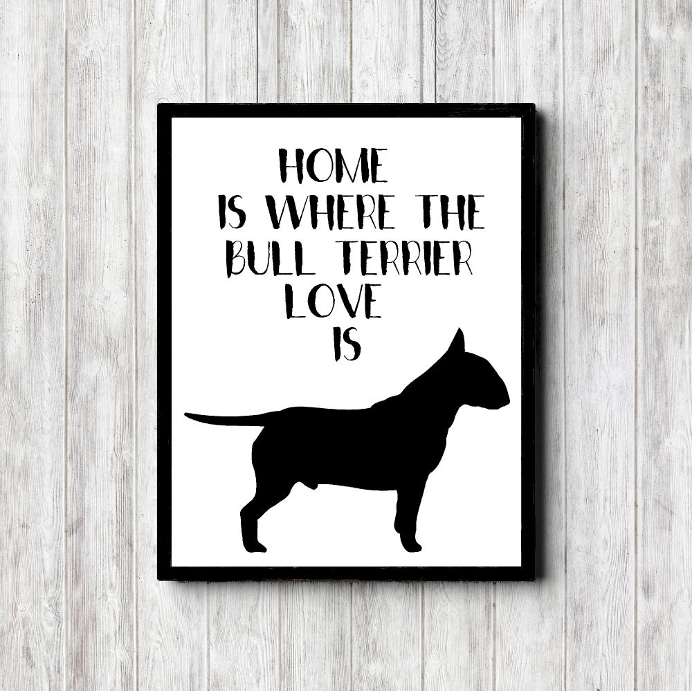 Bull Terrier Love Printable