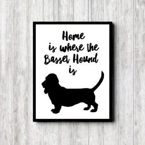 Basset Hound Home Printable