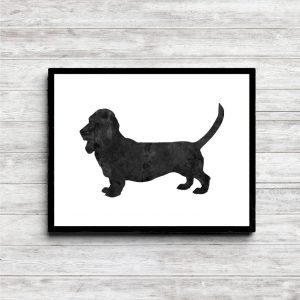 Basset Hound Printable Silhouette