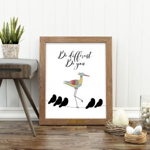 Be Different, Be You Printable