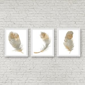 Beige Feathers Printable Set