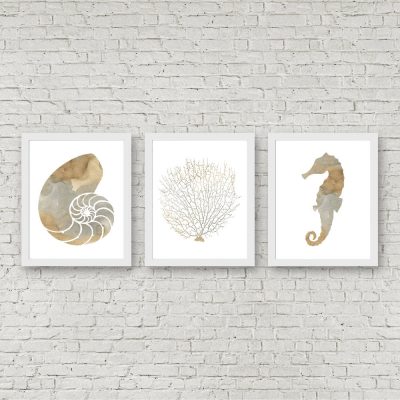 Watercolor Beige Nautical Printables