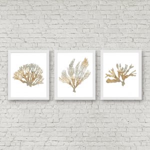 Beige Watercolor Coral Printable Set